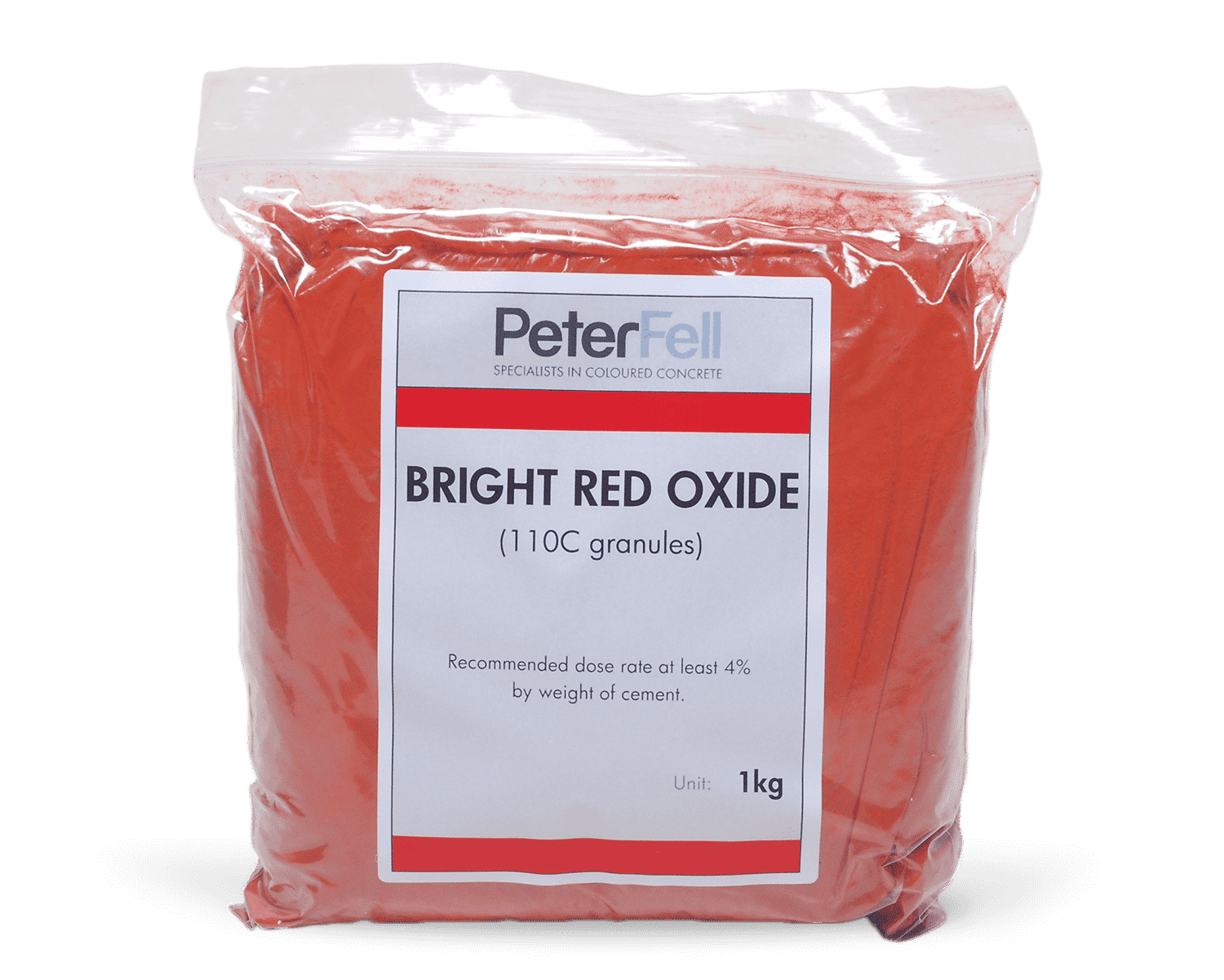 Bright Red Oxide for colouring concrete