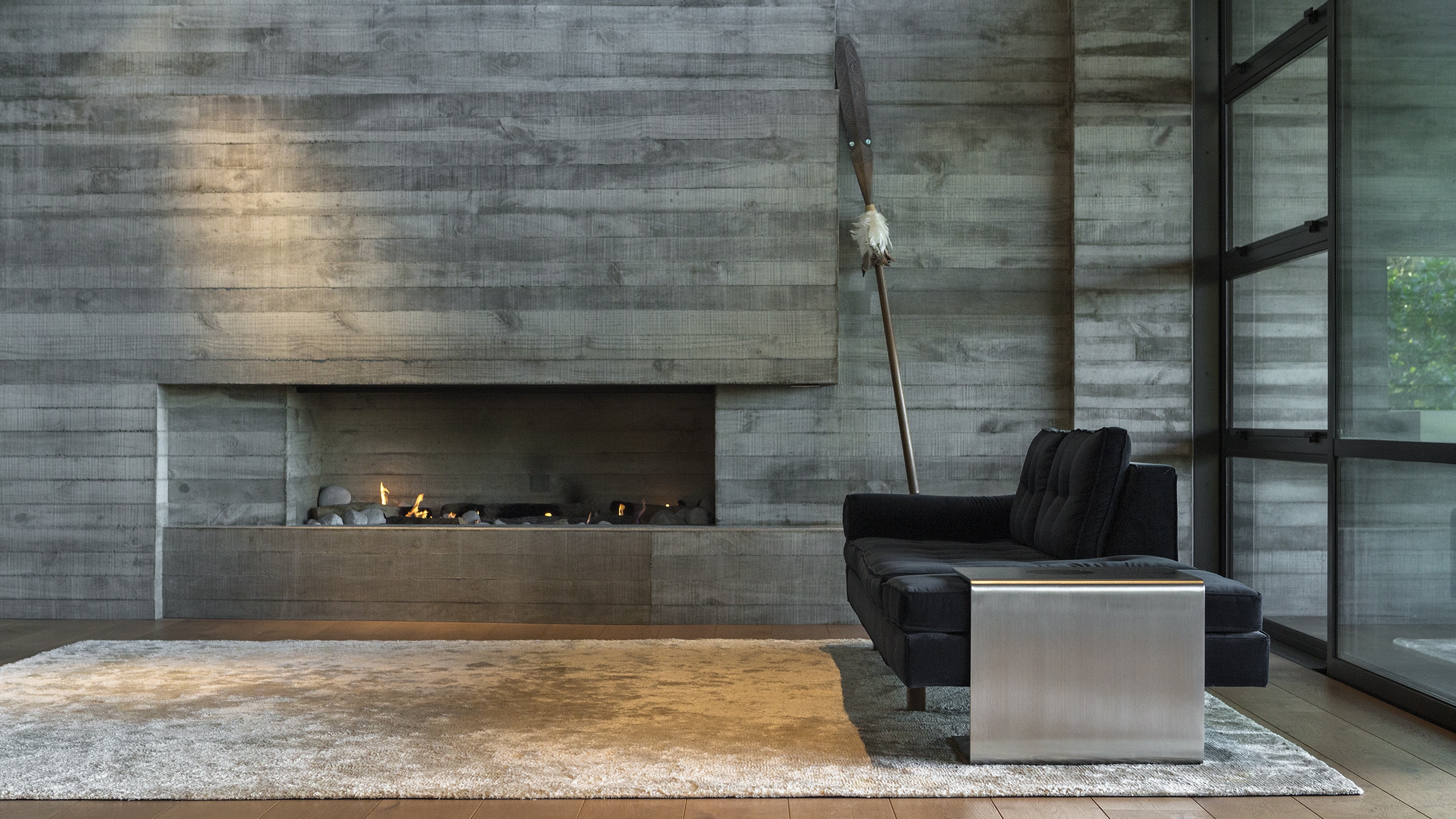 coloured concrete wall