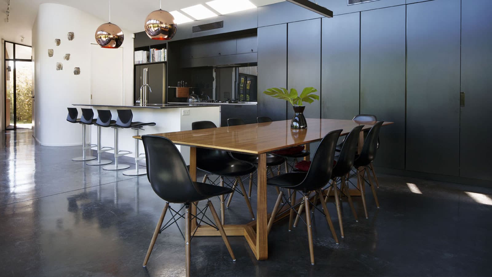 black-coloured-concrete-floor-dining-room