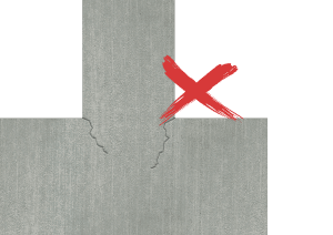 concrete-floor-top-view-cracked-2 explanation of causes of cracking in concrete floor slabs